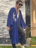 Royal Blue Cotton Kimono