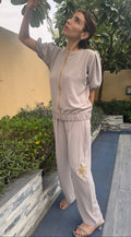 Harakat Cappuccino Crepe Silk Set
