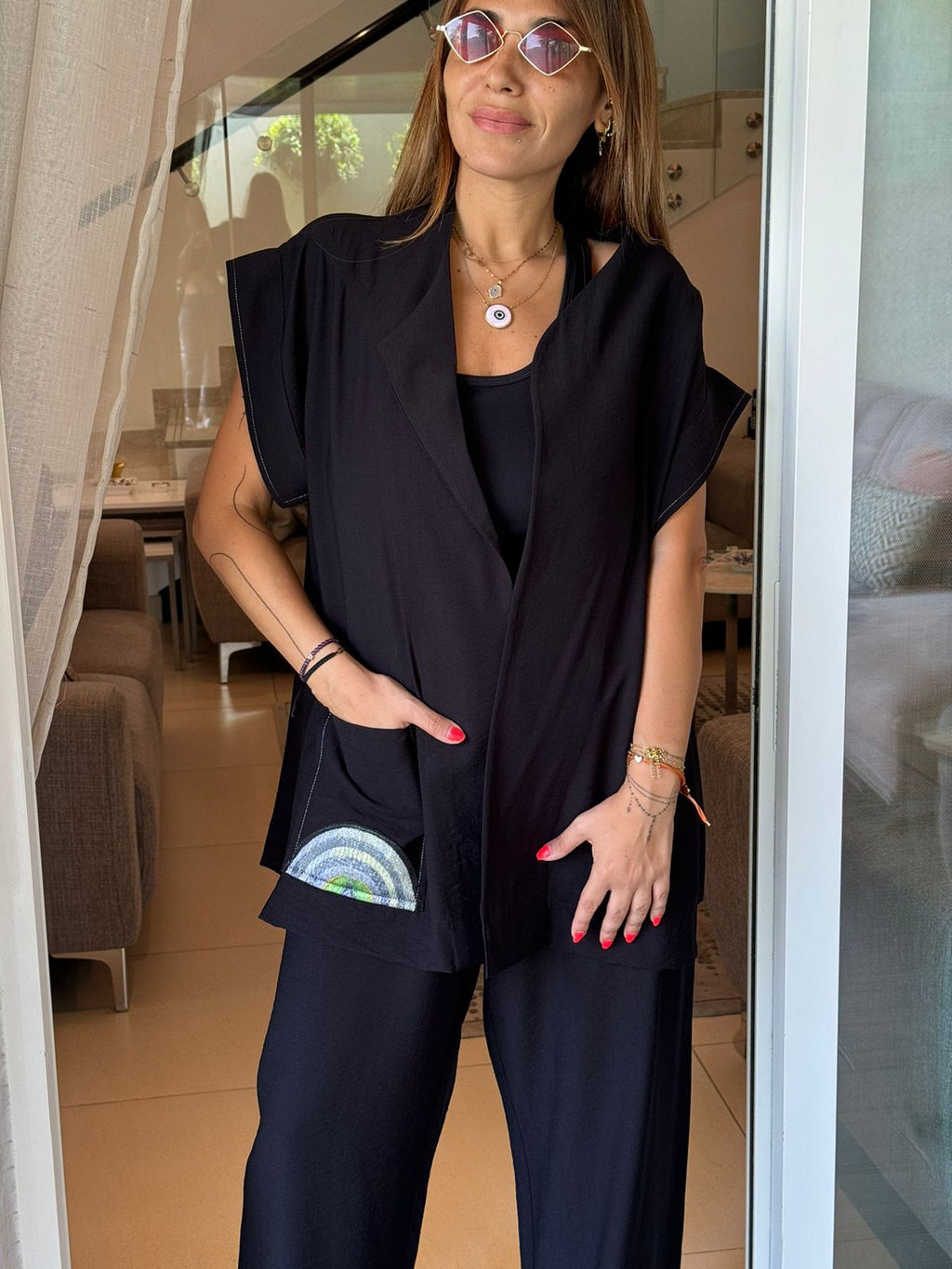 Black Crepe Set