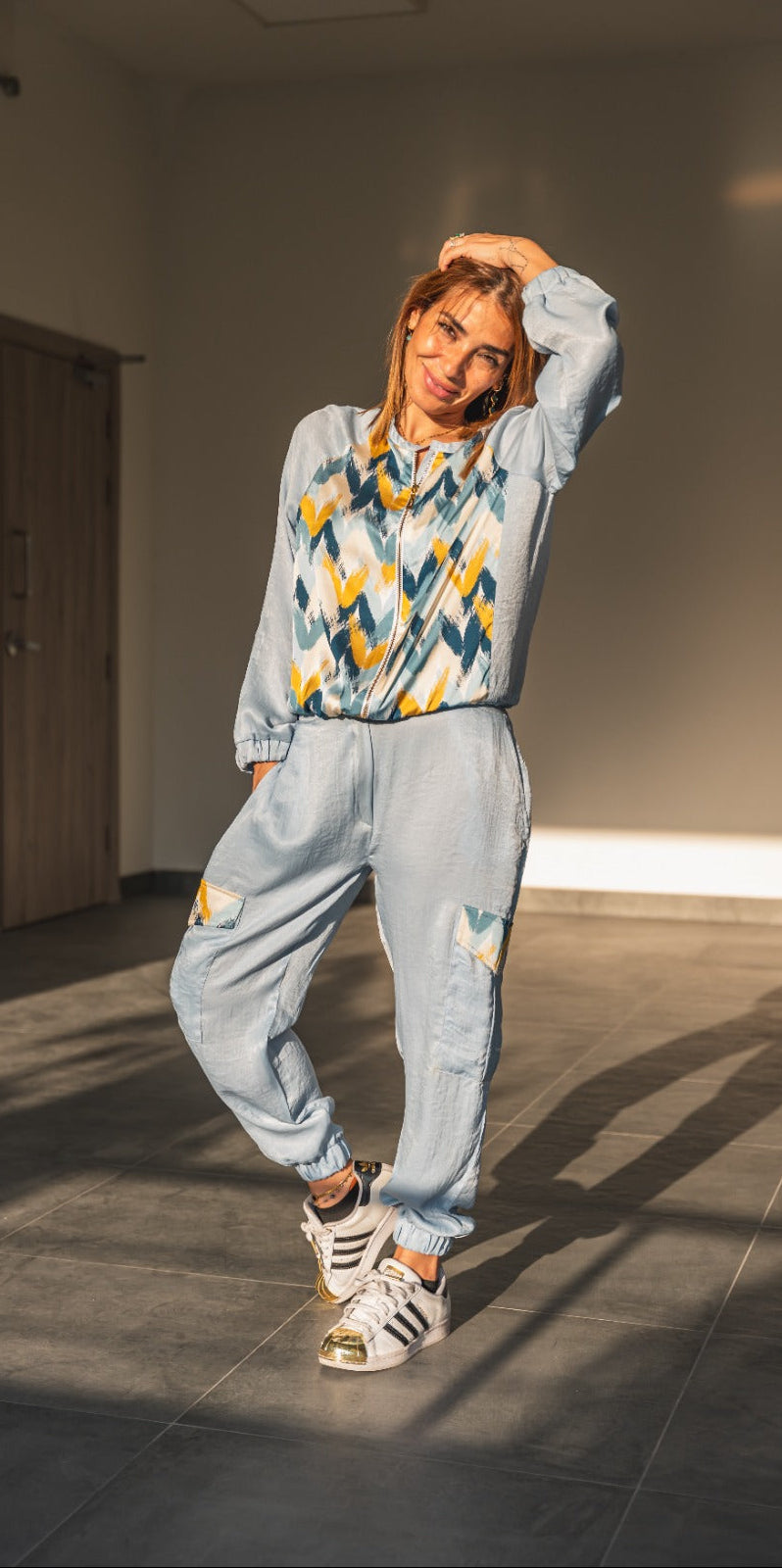 Baby Blue Pure Silk Set