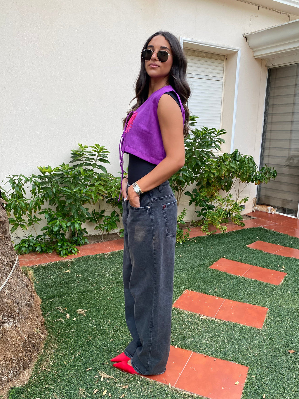 Purple Linen Sun Set